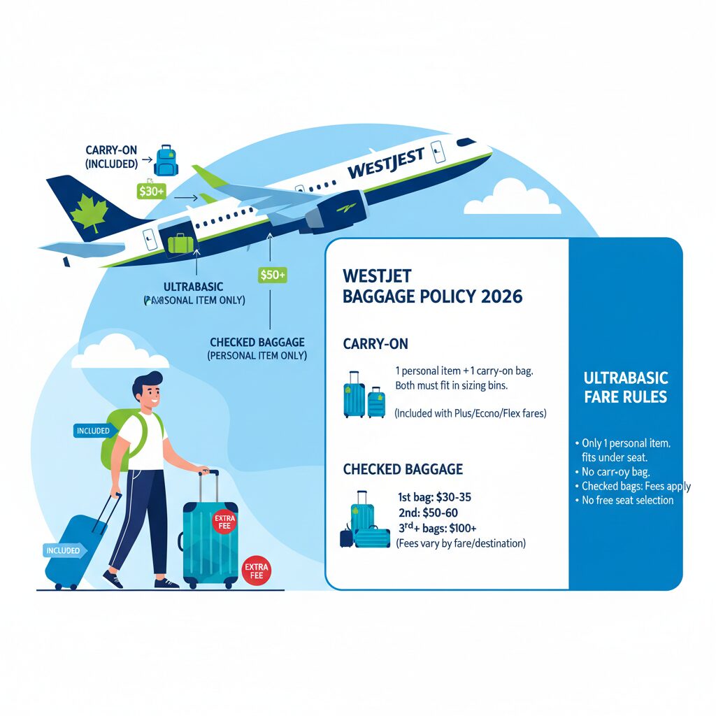WestJet's baggage policy