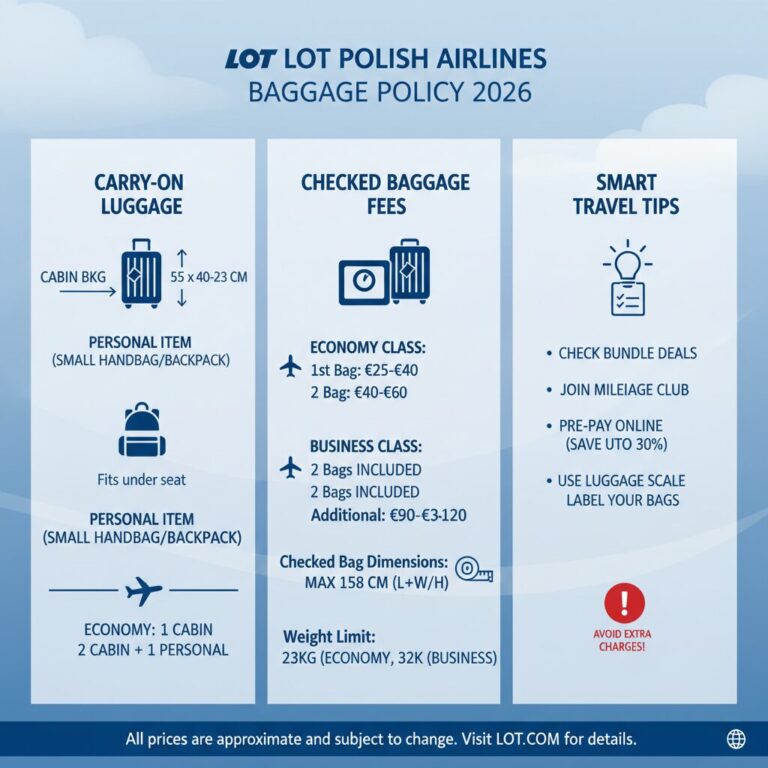 LOT Polish Airlines Baggage Allowance