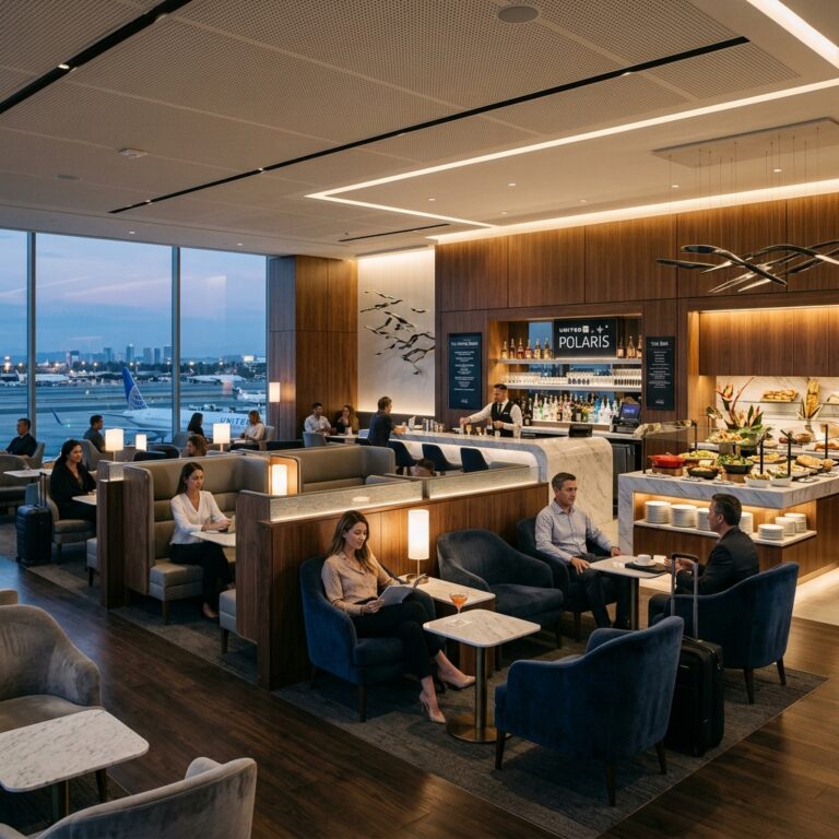 United Polaris Lounge LAX Review