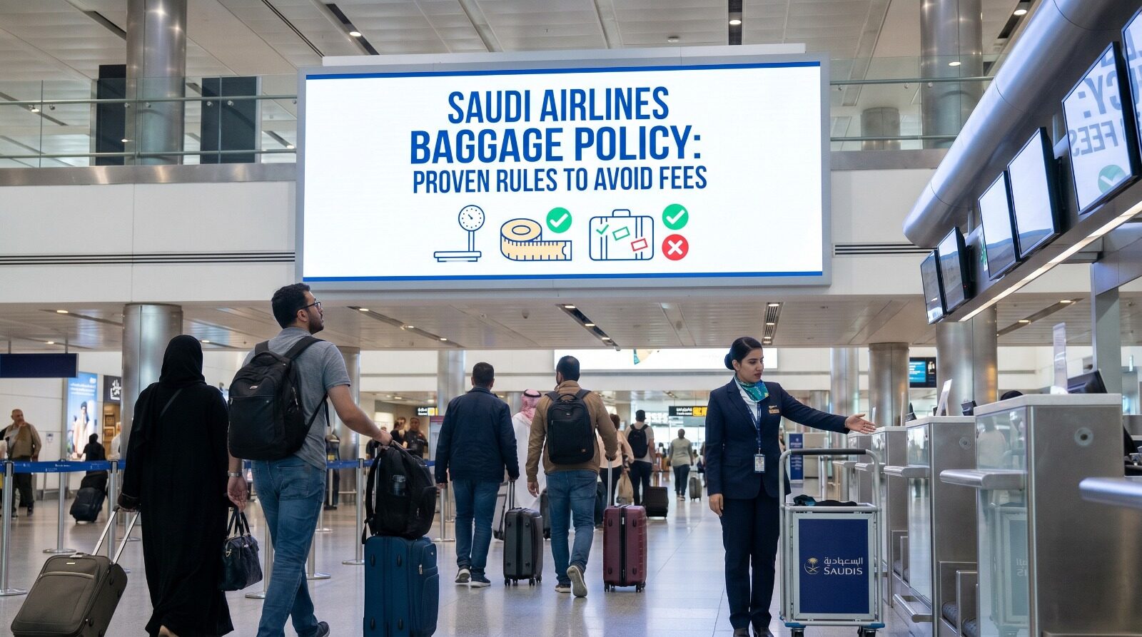 Saudi Airlines Baggage Policy 2026: Rules, Fees & Updates