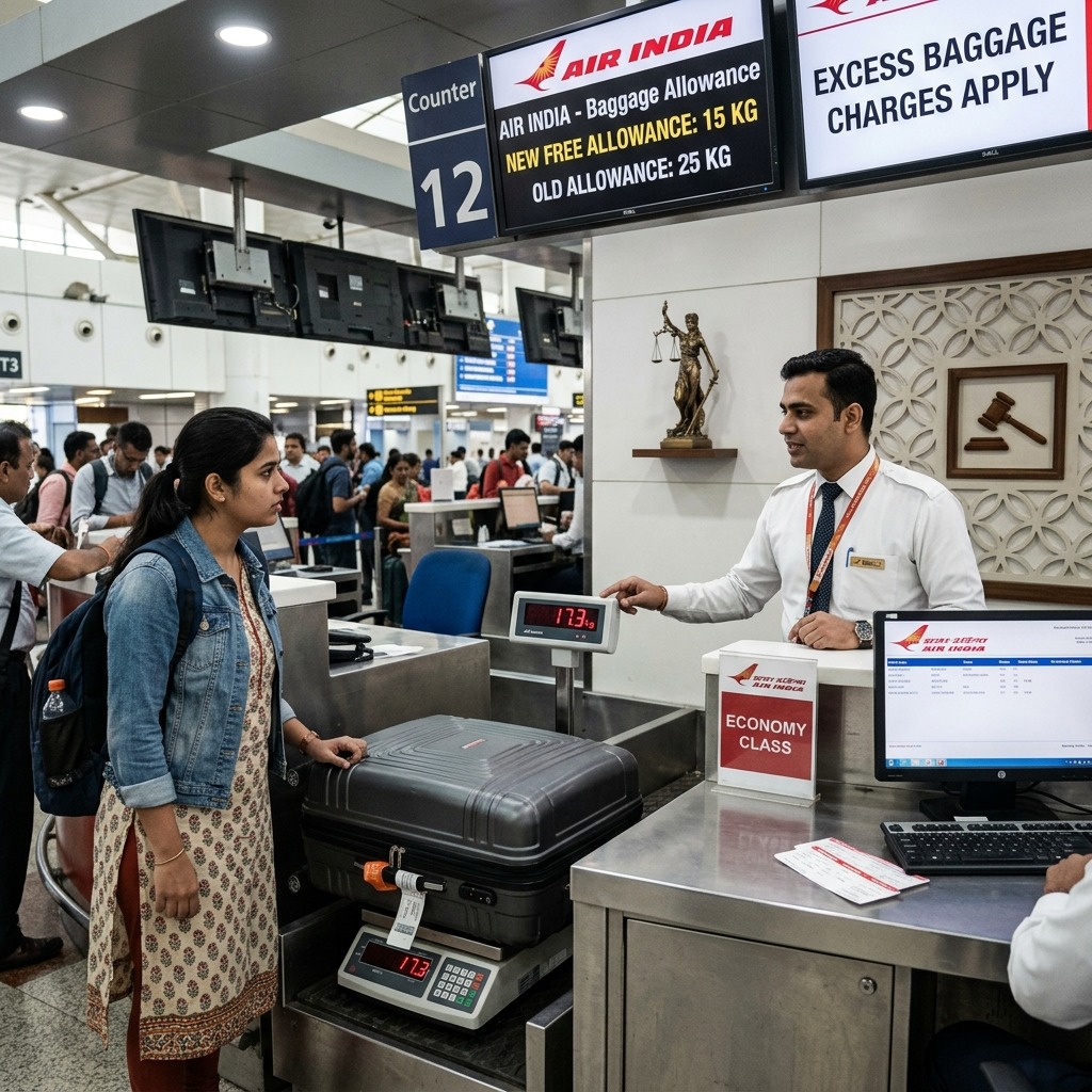 Indian Airlines Reduced Free Baggage