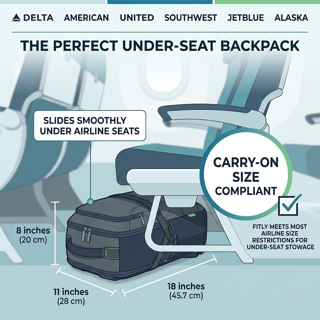 Personal Item Size by Airline