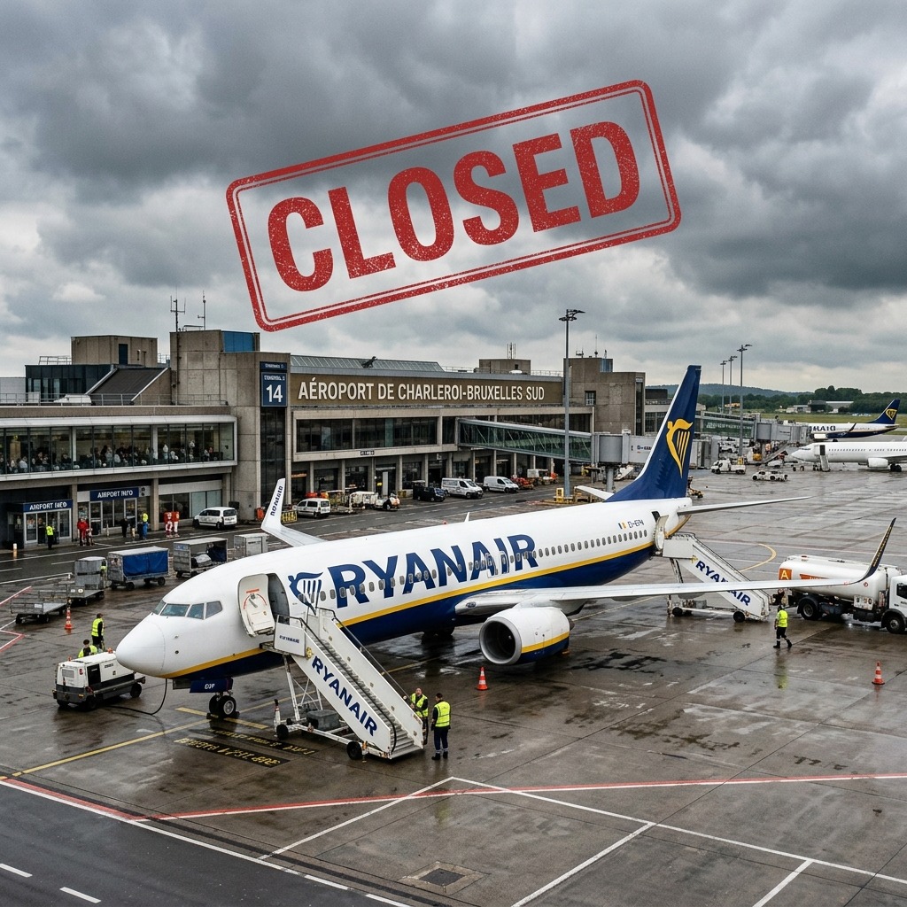 Ryanair Charleroi Closure 2026