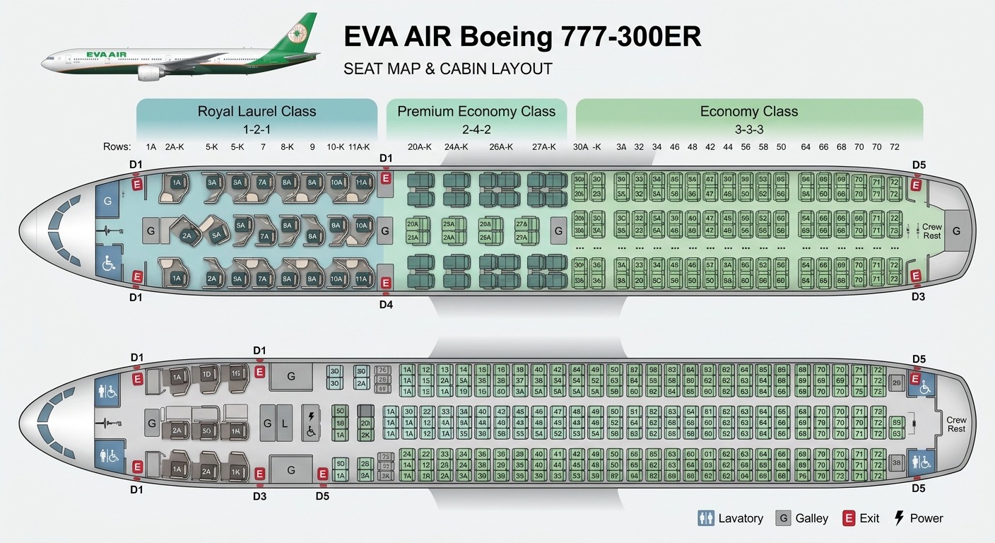 EVA Air Seat Map
