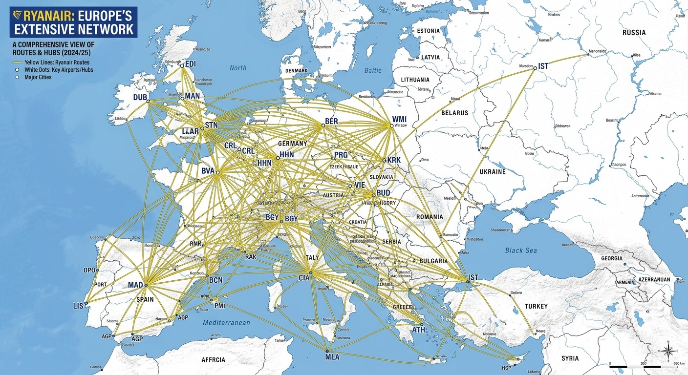 Ryanair Route Map