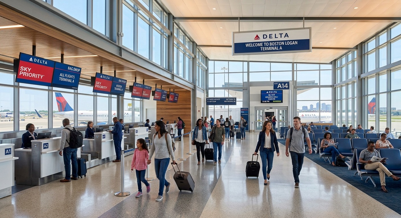 Delta Airline Terminal at Logan Airport