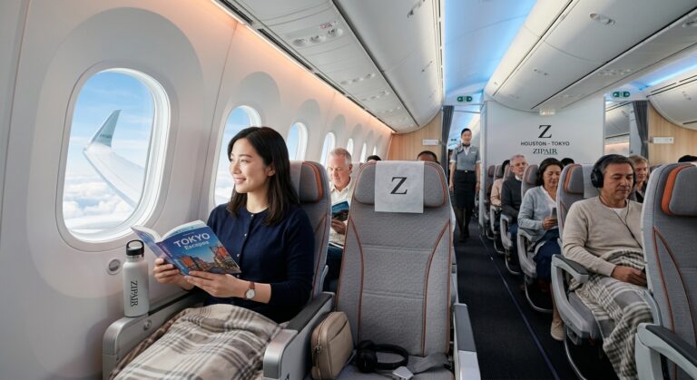 ZIPAIR Houston to Tokyo